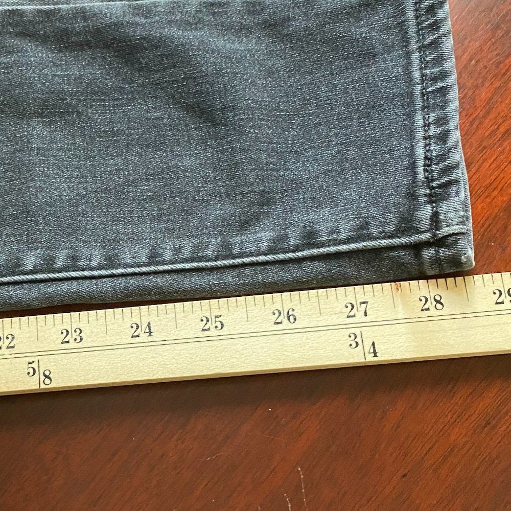 Levis Womens 721 High Rise Skinny Jeans Size 28 Black Distressed Grunge Goth - Picture 10 of 12
